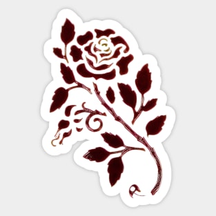 Rose Red Sticker